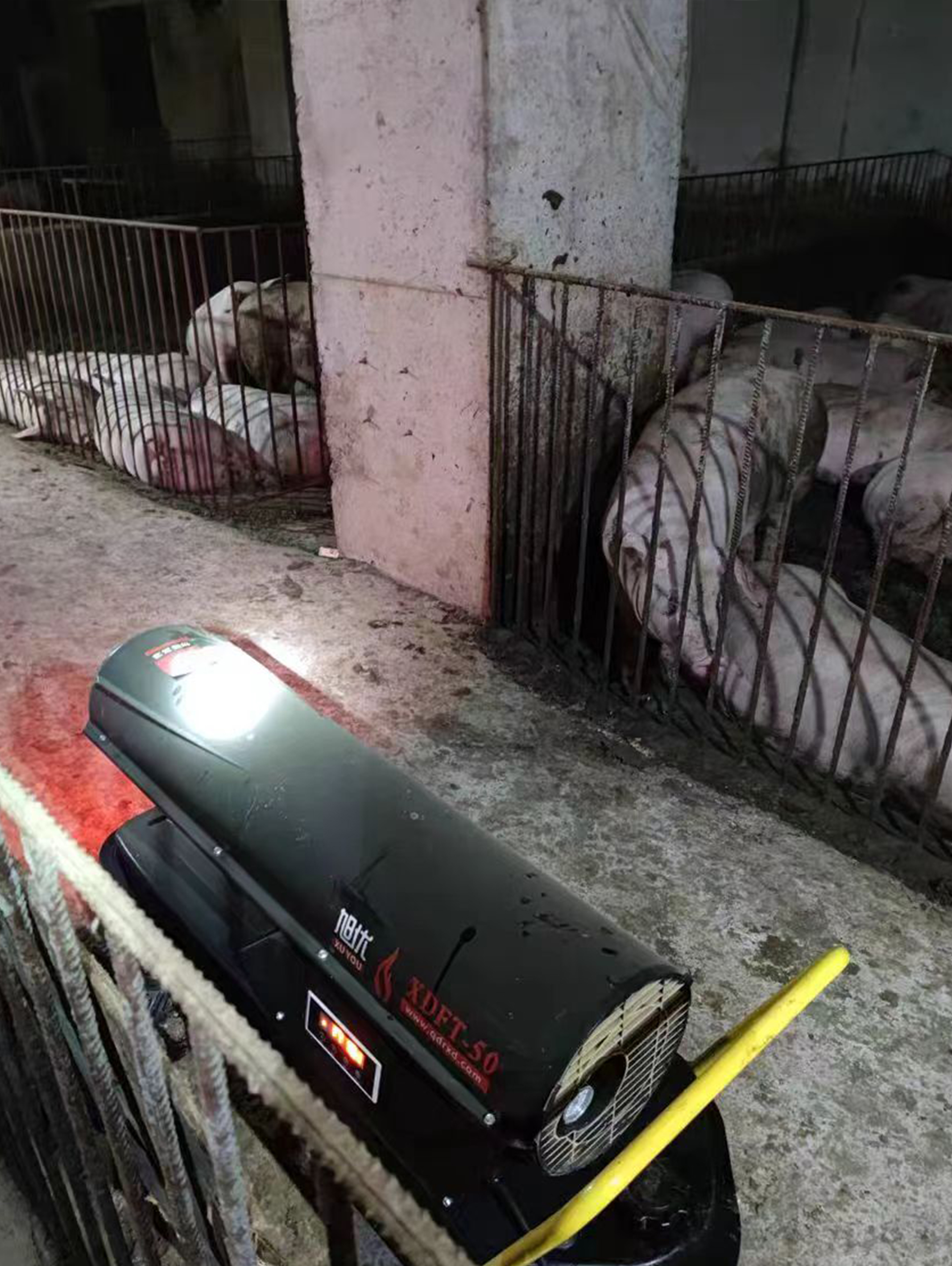 养殖工业暖风机使用案例