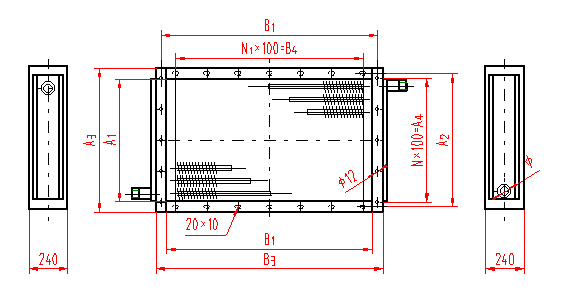双金属铝轧片散热排管SZL (B) 型(图2)