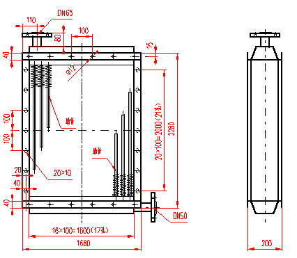 淀粉汽流干燥专用大型号散热排管(图2)