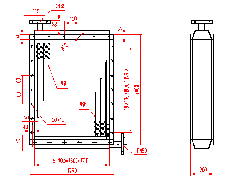 淀粉汽流干燥专用大型号散热排管(图2)